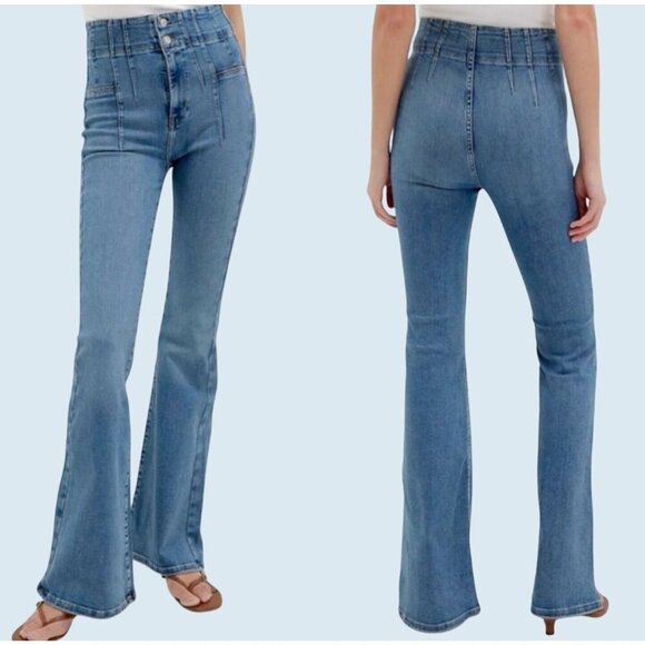 Free People Denim - FREE PEOPLE / We the Free Jayden Hi Rise Flare Jeans Sz 30 NEW NWT